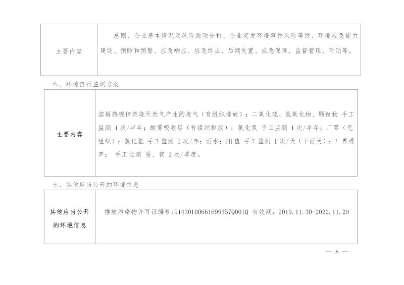 湖南qy千亿国际电力铁道设施制造有限公司2019年度企业事业单位环境信息公开表(图8)